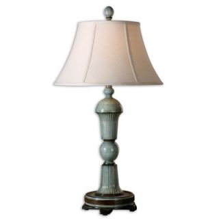 Uttermost Attilio Table Lamp in High Gloss Antique Blue