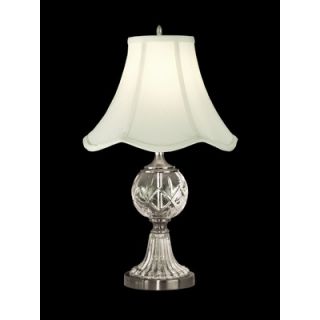 Dale Tiffany One Light Crystal Table Lamp in Pewter