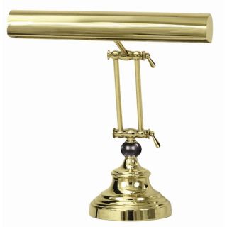 Advent Piano Lamp in Polished Brass with Black Marble