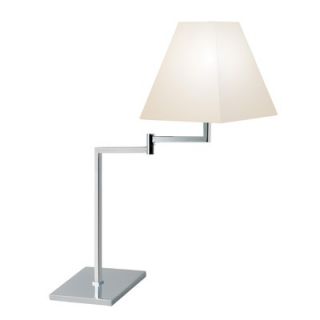 Sonneman Square Swing Arm One Light Table Lamp in Polished Chrome