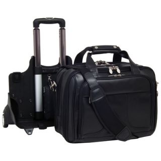 McKlein USA R Series Chicago Leather 2 in 1 Removable Wheeled Laptop