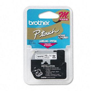 Brother P Touch® M SERIES TAPE CARTRIDGE FOR P TOUCH LABELERS, 1/2W