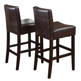 Home Loft Concept Classic Leather Bar Stool (Set of 2)   346243 /