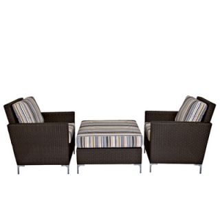 angeloHOME Napa Springs 3 Piece Deep Seating Group with Cushions