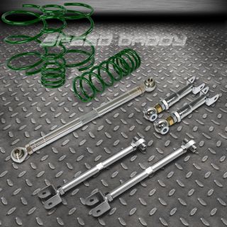 Green 1 75 lowering Spring Traction Control Rods Toe Arm 95 98 Nissan