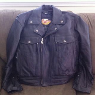 Harley Davidson Nevada Leather Jacket Mens Medium