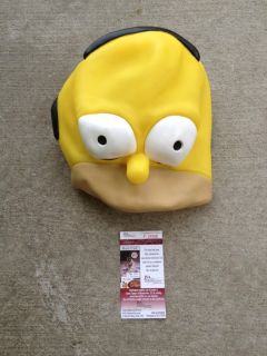 MATT GROENING SIGNED AUTOGRAPHED HOMER SIMPSON MASK WITH SKETCH RARE