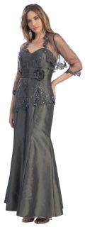  FORMAL OCCASION MOTHER OF THE BRIDE/ GROOM DRESS EVINING M/ 5XL +Plus