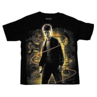 Harry Potter and The Deathly Hallows Magic Glow Movie Youth T Shirt