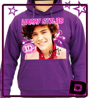 One Direction Harry Styles Hoodie Hood All Colours Kids Adults Size