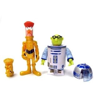 Disney Star Wars Muppets Gonzo Kermit Darth Vader Sole R2 D2 Luke