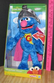  Playskool Sesame Street Talking Super Grover 15 plush Stuffed Animal