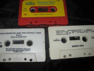 Vintage Sesame Street Ernie Grover C Monster More Cassette Tapes