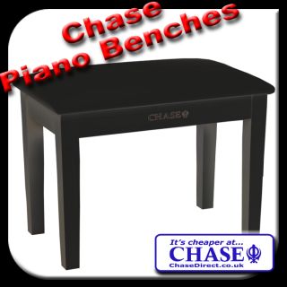 Chase Digital Piano Stool Keyboard Bench Black Brown White Rosewood