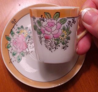 Demitasse Cup Saucer Made in Occupied Japan