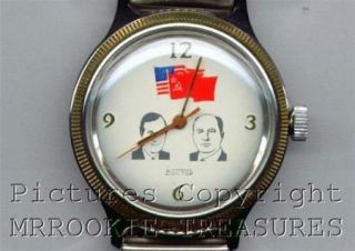 Bush SR Gorbachev Commemorative BOCTOK Watch N M