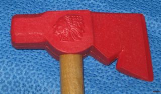  Auburn Toy Co Rubber Indian Hatchett Possible Kiddie Souvenir