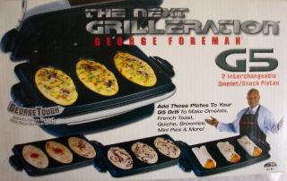 George Foreman Omelet Plates for The G5 Model Grill