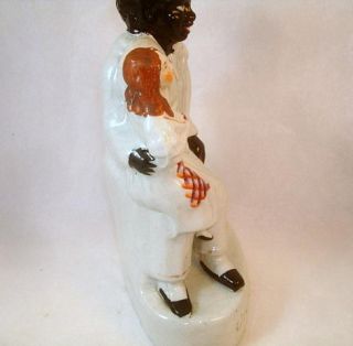 Uncle Tom Negro Black Americana Slavery Ceramic Figure C1900s