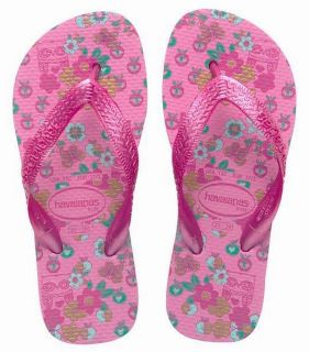 Havaianas Kids Flores Flip Flops Toe Post Sandals Beach Pool Shoes