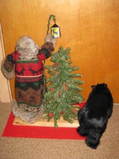 2001 Lynn Haney Christmas Forest Friends Tree Santa Fur Bear
