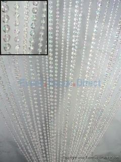 6ft Long Iridescent Multi Ball Chain Curtain Wedding Party Decor