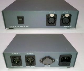 Clockaudio PP 2 Phantom Power Supply 4 Condenser Microphone 2 Channel