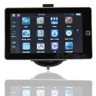 New 7 WinCE 5 0 Car GPS Navigation HD Touch Screen FM Bluetooth Game