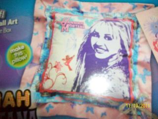 Disney Hannah Montana No Sew Kit Pillow Wall Art Make It Yourself Room
