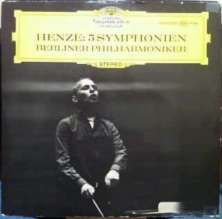 HANS WERNER HENZE 5 symphonien 2 LP Mint  SLPM 139 203/204 Vinyl DGG