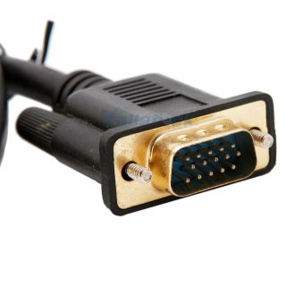 New 6 ft 1 8M Gold HDTV HDMI to VGA Male HD15 Adapter Cable for PC TV