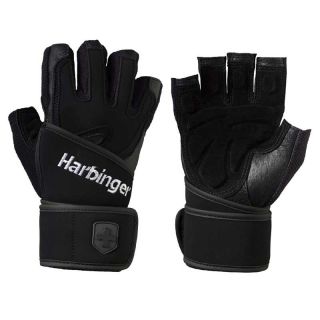 Harbinger 1255 Womens Training Grip Wristwrap Lifting Gloves