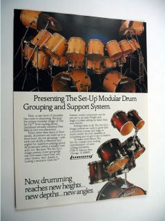 Ludwig Set Up Modular Drum System 1982 Print Ad