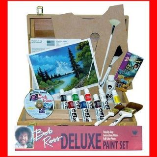  Ross R6512 Deluxe Wood Box Master Paint Set With One Hour DVD Art Case