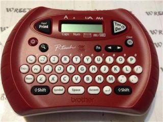 Brother PT 70SR Personal Electronic Handheld Labeler Metallic Red w M