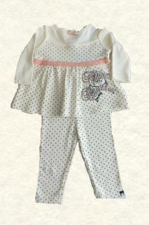 Harley Davidson Infant Girls 2 PC Outfit Set Apparel Size 0 3 thru 6 9