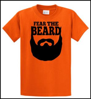 Fear The Beard Brian Wilson SF San Francisco Giants T Shirt Orange