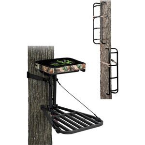 AMERISTEP BONE COLLECTOR ALUMINUM HANG ON TREE STAND WITH RAPID RAIL