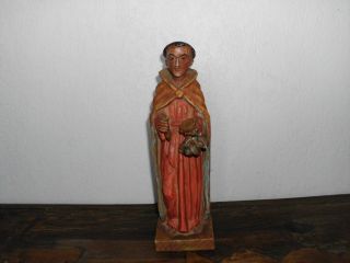 Vintage religious hand carved Statue From Oldest Church in the USA
