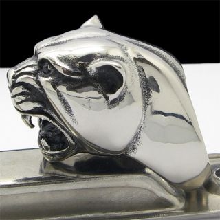 COOL HEAVY 3 D HORRIBLE TIGER Stainless Steel Ring Size 12 25 NEW