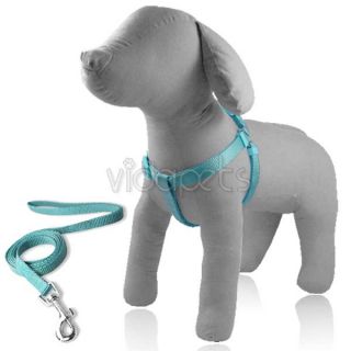  Doggie Nylon Comfort Dog Harness Collar M Medium 4 ft Leash