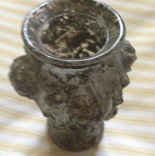 RARE Vintage Goofus Glass 5 inch Rose Bud Vase
