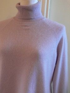 Harolds Pretty Lavender 100 Cashmere Turtleneck Sweater L