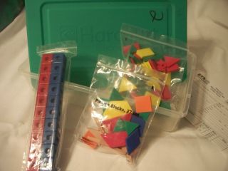 Harcourt Manipulative Kit Teacher Homeschool Educational Math Lot