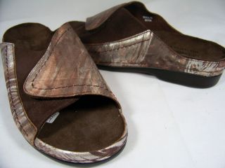 Helle Comfort Tamra Bronze Sandals Retails $149 Shoes Size 38 US 7 5