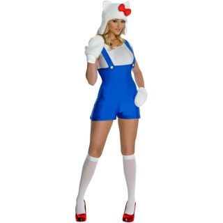 Hello Kitty Blue Romper Adult Costume Hello