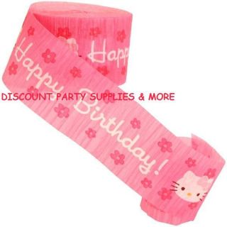 Hello Kitty Crepe Streamer Party Supplies Decorations