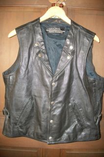 Hein Gericke Leather Harley Davidson Vest XL