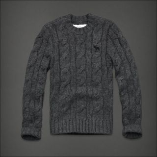 Abercrombie Fitch Raquette River Wool Blend Men’s Cable Knit Sweater