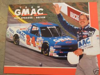 1998 Jack Sprague GMAC Hendrick Truck 11 x 8 Card
